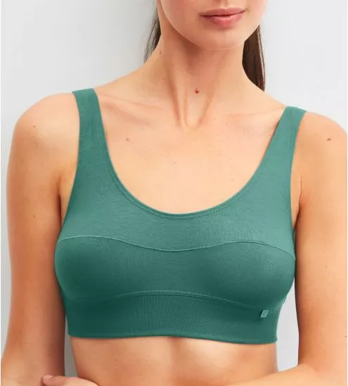 Brassière coton Elastic North Sea Green - vue avant