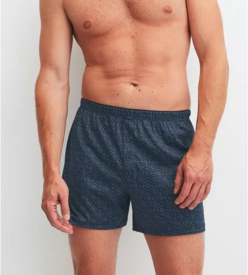 Caleçon flottant Selected Cotton Coronet Blue - vue principale