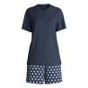 Pyjama court femme Daylight Dreams Peacoat Blue - packshot