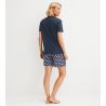 Pyjama court femme Daylight Dreams Peacoat Blue - arrière