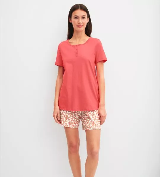 Pyjama femme coton bio Flower Nights Rose Of Sharon
