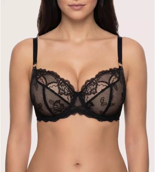 Basket Bowl Fitting Sublime Black Lace - Cups D, E, F