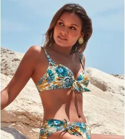 Haut de maillot de bain baclonnet coques Solea Ocre