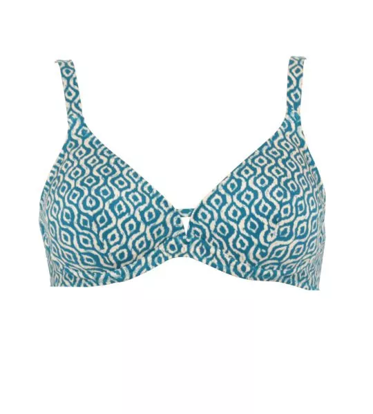Haut de maillot de bain triangle Azura Bleu