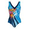 Maillot de bain une pièce Bleu/Orange