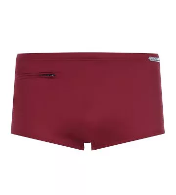 Boxer de bain uni bordeaux