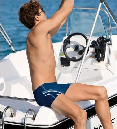 Boxer de bain homme bleu