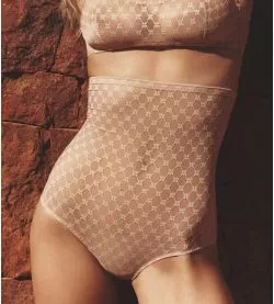 Culotte haute gainante Plume Peau Rosée