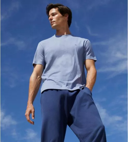 T-shirt homme Bleu Glacier Plain