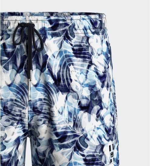 Short de bain Drift Bleu/Blanc