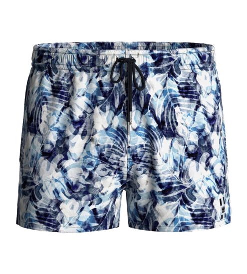 Short de bain Drift Bleu/Blanc