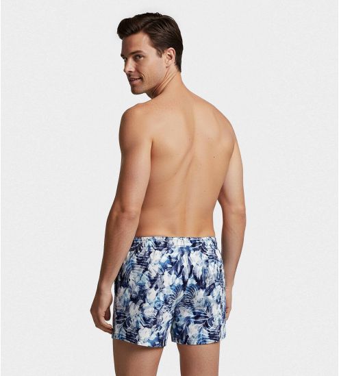 Short de bain Drift Bleu/Blanc