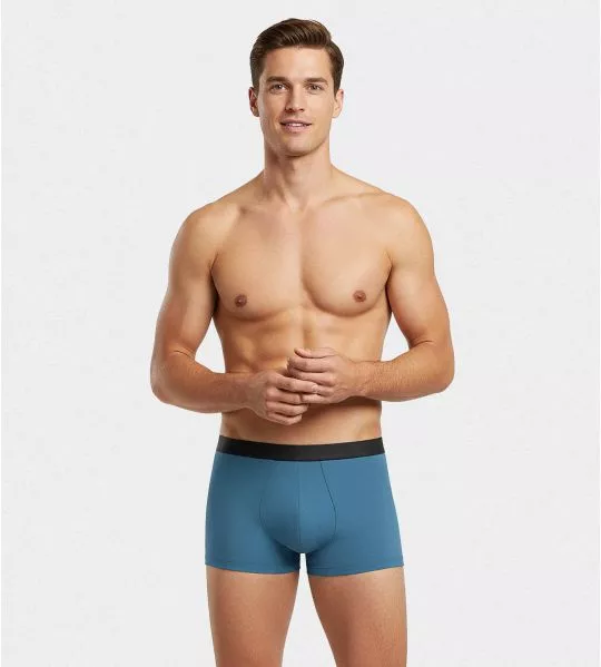 Lot de 2 boxers I AM Blue/ Navy Blue