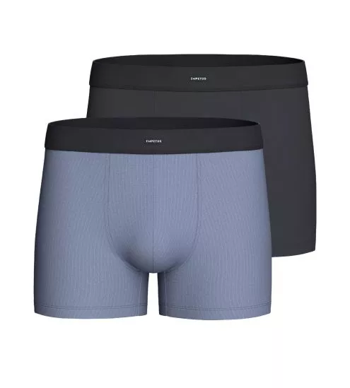 Lot de 2 boxers ceinture confort Bleu/ Marine