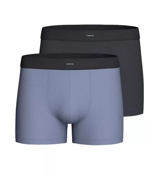 Lot de 2 boxers ceinture confort Bleu/ Marine