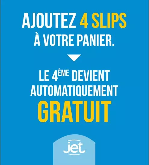 Slip maxi pour homme Jet BLANC