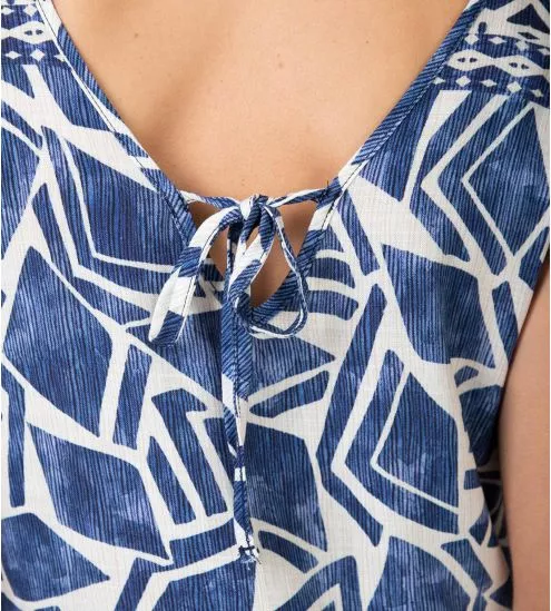 Robe longue de plage Bleu