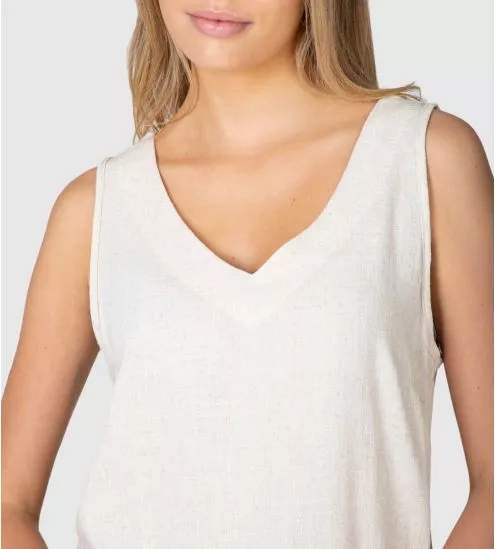 Robe légère sans manches crème