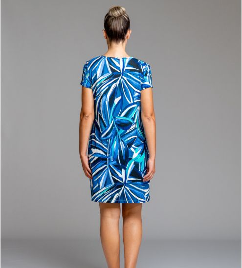 Sommerkleid Frau Blau Türkis