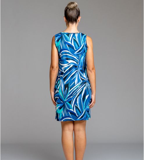 Robe sans manches Bleu Turquoise
