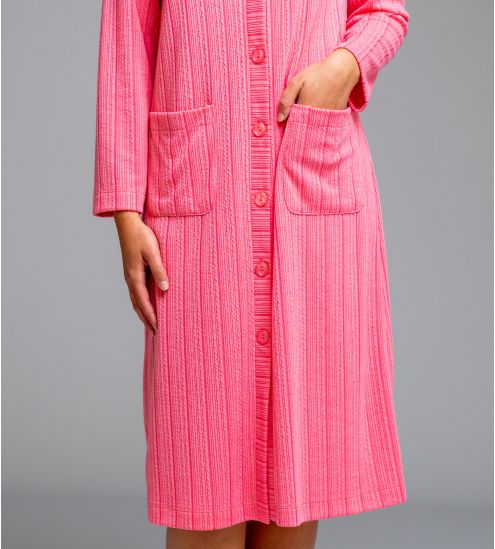 Robe de chambre longue classique Fuschia