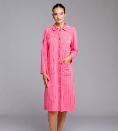 Robe de chambre longue classique Fuschia