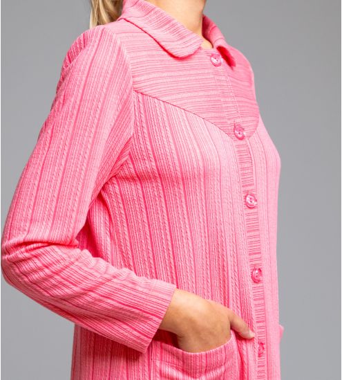 Robe de chambre longue classique Fuschia