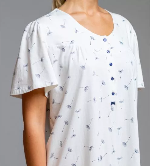 Chemise de nuit blanche classique