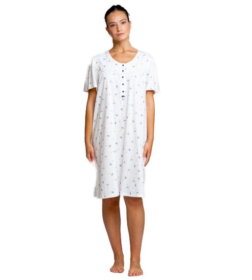 Chemise de nuit blanche classique 