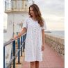 Chemise de nuit blanche classique 