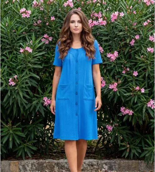 Robe de chambre classique Bleu