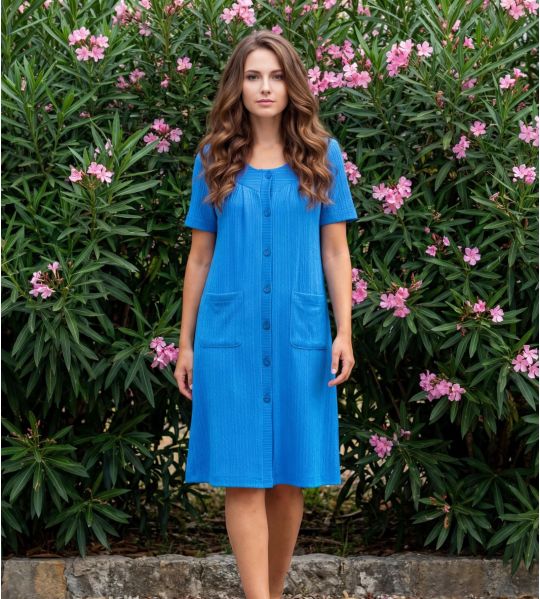 Robe de chambre classique Bleu