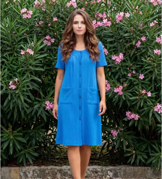 Robe de chambre classique Bleu