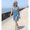 Robe sans manches Bleu Turquoise