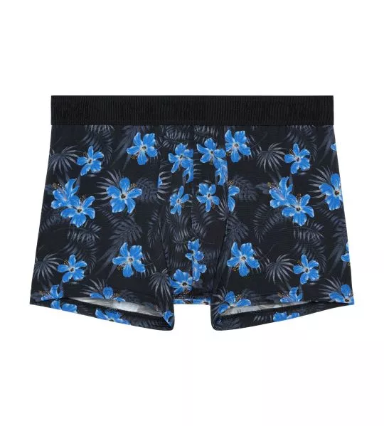 Boxer fleuri homme Keywest Noir