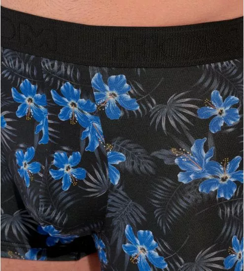 Boxer fleuri homme Keywest Noir