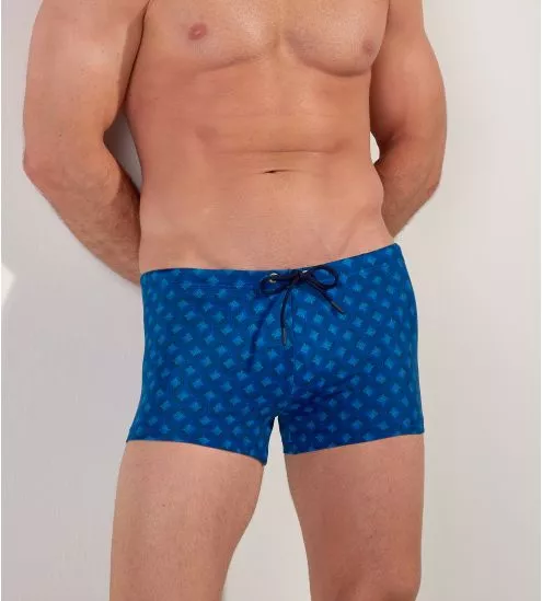 Boxer de bain bleu homme...