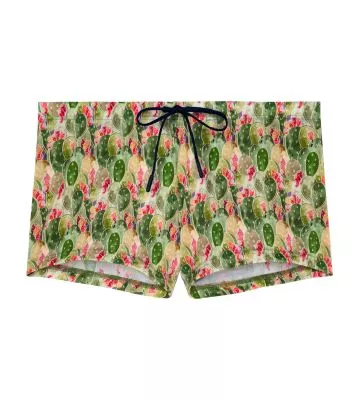 Boxer de bain Taormina vert imprimé