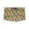 Boxer de bain Taormina vert imprimé