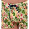Boxer de bain Taormina vert imprimé