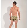 Boxer de bain Taormina vert imprimé