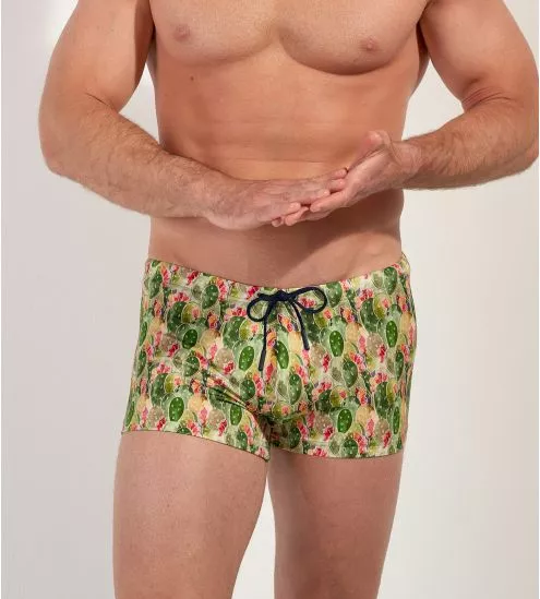 Boxer de bain Taormina vert...