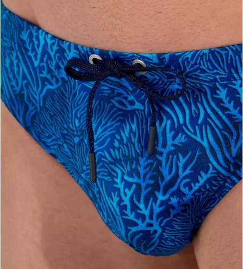 Blauer gedruckter...
