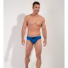 Slip de bain Panarea imprimé bleu