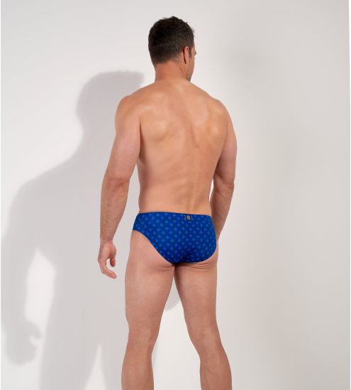 Slip de bain bleu homme Trinacria