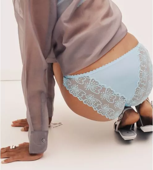 Slip brésilien Jane Milky Blue