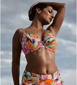 Haut de maillot de bain emboîtant Varadeo Bright Tropics