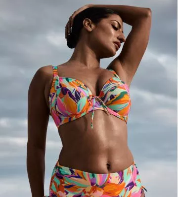 Haut de maillot de bain emboîtant Varadeo Bright Tropics
