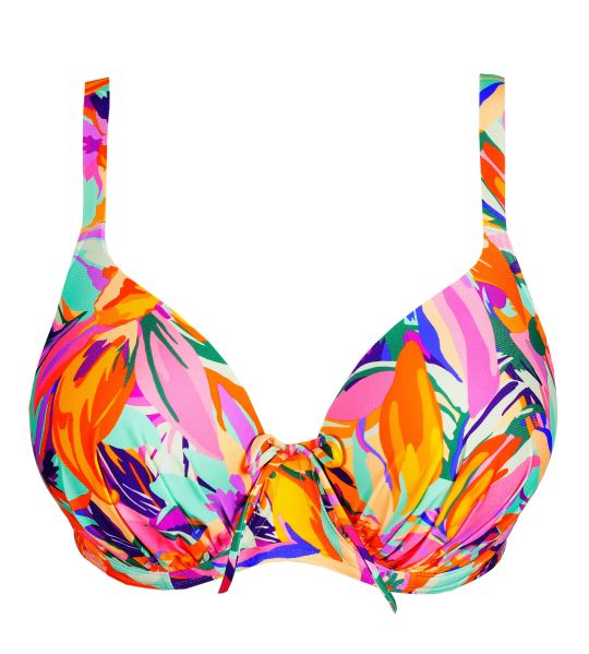 Haut de maillot de bain à coques Varadeo Bright Tropics