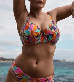Haut de maillot de bain à coques Varadeo Bright Tropics